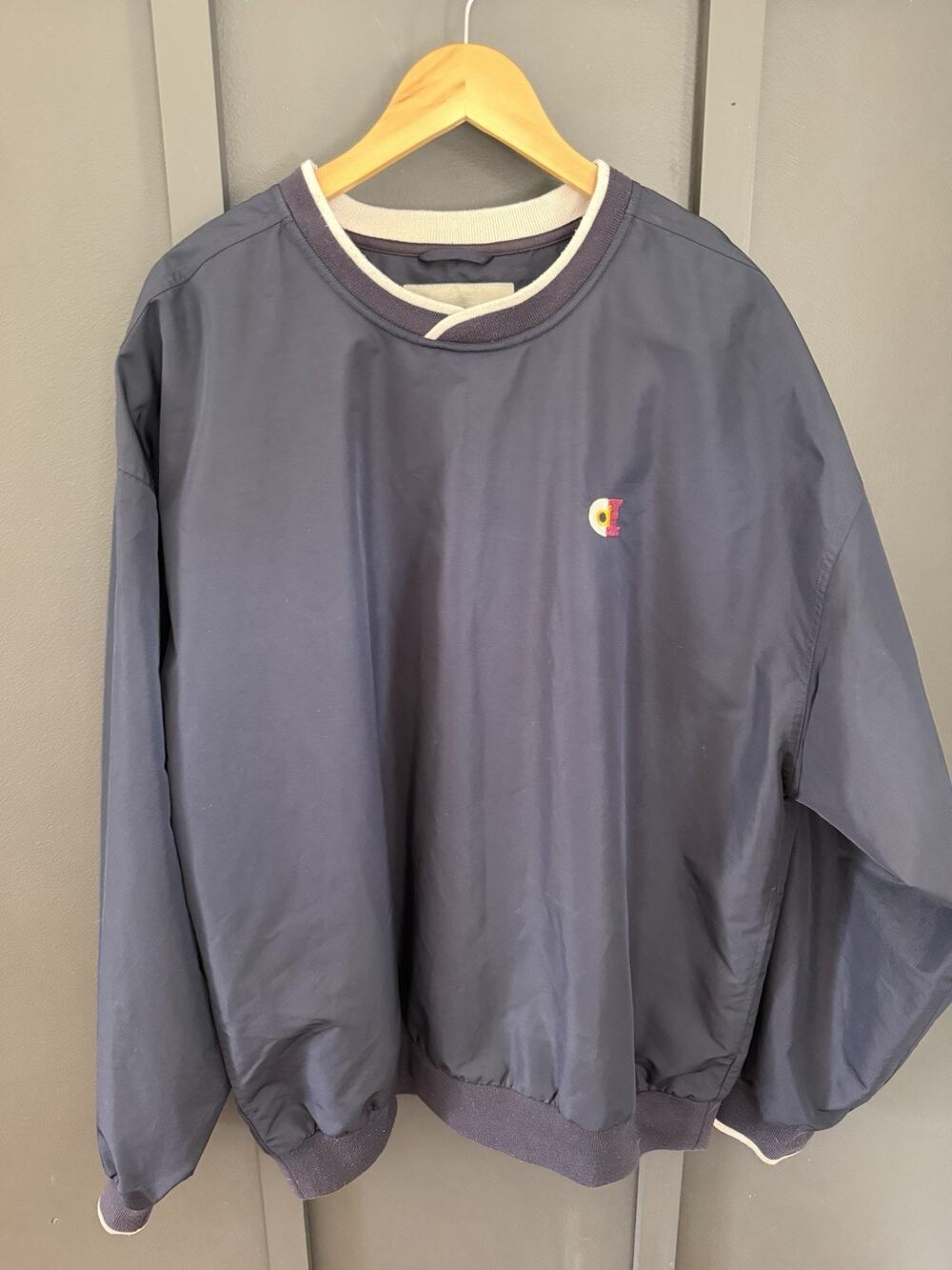 Cutter & Buck Windtec Crewneck Pullover Windbreaker Men’s XXL Has Small Logo VTG
